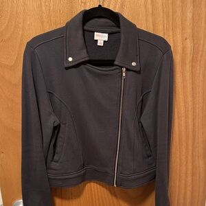 LuLaRoe Dark Gray Bomber Jacket size S
